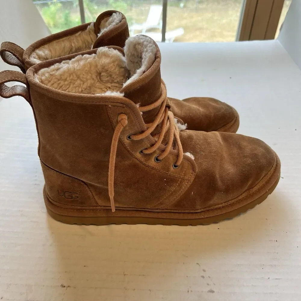 UGG Australia Harkley Winter Boots for Men Size US 11 Chestnut Cabincore Casual